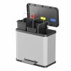 Kosz na śmieci trio PLUS 3x9L INOX